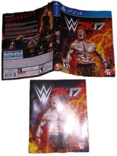 WWE 2K17 Box Art Insert & Manual Only (Sony PlayStation 4, PS4, 2016) NO GAME