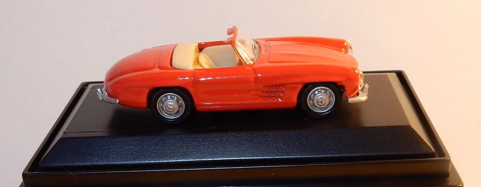 Micro IN Metallo Die Cast Schuco Ho 1/87 Mercedes-Benz 300 Sl Cabrio Rosso N - Immagine 3 di 4