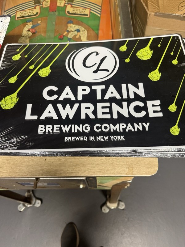 Captain Lawrence Brewing Company Metal Sign