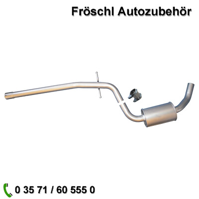 für Seat Altea Leon 1.6 16V 102PS Mitteltopf Vorschalldämpfer i*