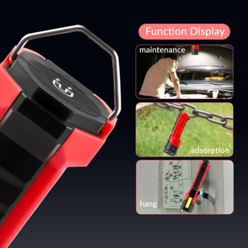 1200 Lumens Rechargeable Magnetic Work Light Portable LED Flashlight with Hook - Picture 10 of 17