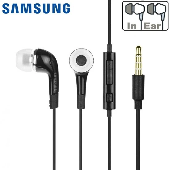 Casque Original Samsung Kit Oreillette Ecouteur Noir Pr Gt-I9300 i9305 Galaxy S3 - Photo 1/1