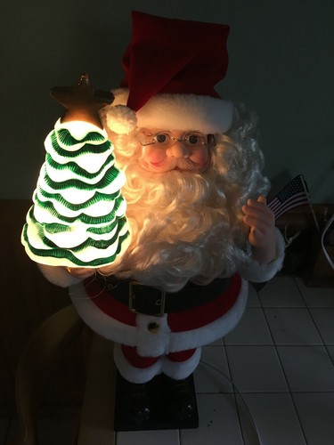 VINTAGE 1988 Telco Motionette Santa Figure Christmas Queen RARE 24' TALL! WORKS! - Picture 2 of 11