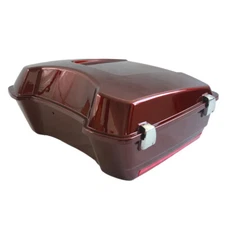 Chopped Tour Pack Pak Trunk for Harley Touring Glide 1993 - 2013 Red Hot Sunglo