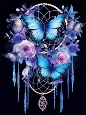 Dream Catcher 5D Diamond Art Kits, Butterfly Diamond Painting Kits for B10639