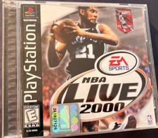 LIVE 2000 PLAYSTATION PS1 EA SPORTS NBA GAME COMPLETE BLACK LABEL JORDAN
