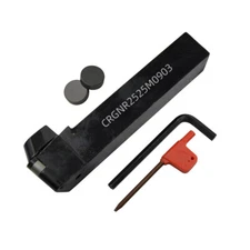 25mm CRGNR2525M0903 External turning tool holders with RNG090300 CBN round blade