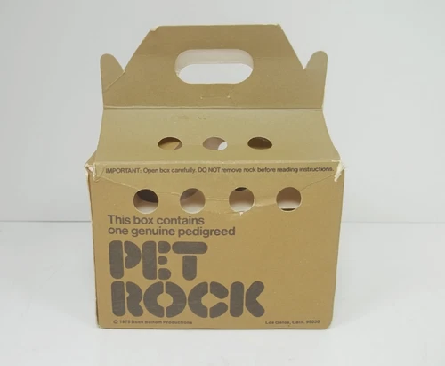 Vintage Original Pet Rock 1975 Rock Bottom Productions MCM