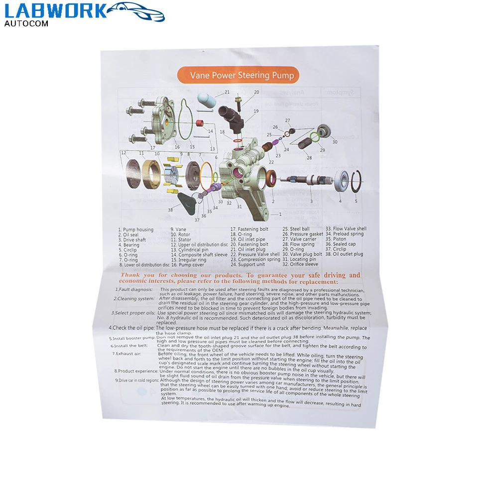 FOR TOYOTA CAMRY 1992-2001 TOYOTA SOLARA POWER STEERING PUMP 2.2L - Изображение 4 из 4