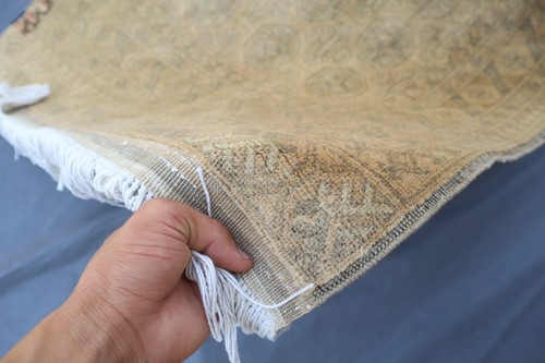 Terracotta Bukhara Runner Rug 3x10 Turkmen Antique Muted Neutral Rug/ Boho Rug - Picture 14 of 16