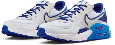 Nike Men's Air Max Excee White/Royal Blue Grey Retro Running Shoes All NEW