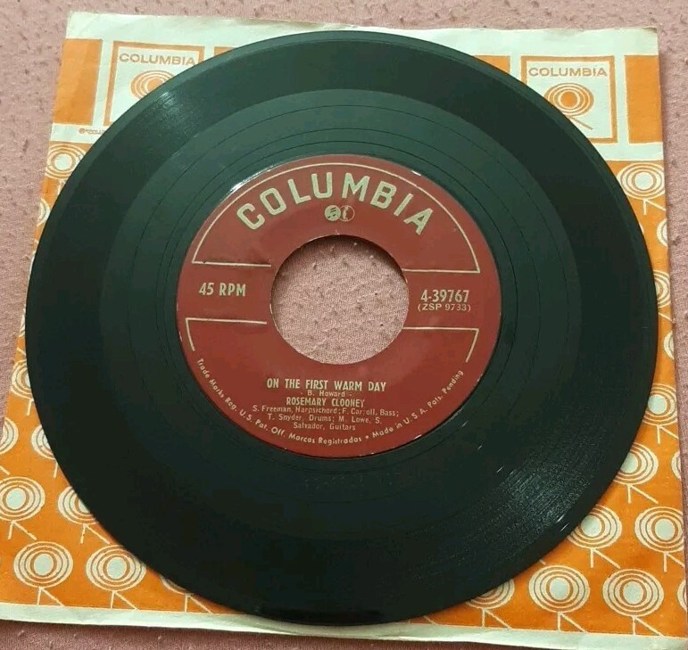 Rosemary Clooney 45 BotchAMe / On The First Warm Day Columbia 439767