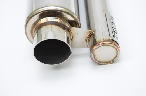 1320 ultra quiet QW resonator muffler stainless steel universal 2.5" inlet & out - Picture 8 of 24