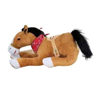 14'' Waliki Plush Brown Horse With Removable Saddle - Plush Toy, NEW