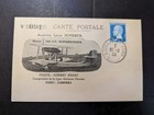 1925 France Aviation Postcard Cover Hispano Suize Amphibie Louis Schreck — photo 1
