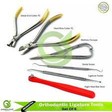 Orthodontic Essential Kit Distal End Pin Wire Cutter Mathieu & Ligature Tools