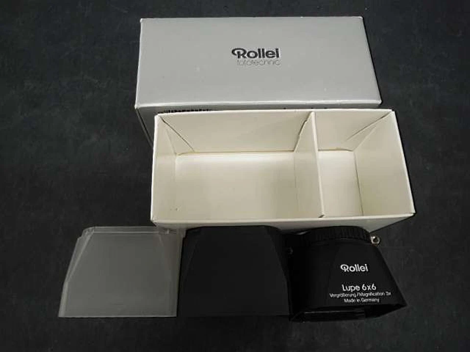 RARE ROLLEI LUPE 6X6 MAGNIFICATION 3X LOUPE WITH BOX, RARE ITEM - Image 2 of 4