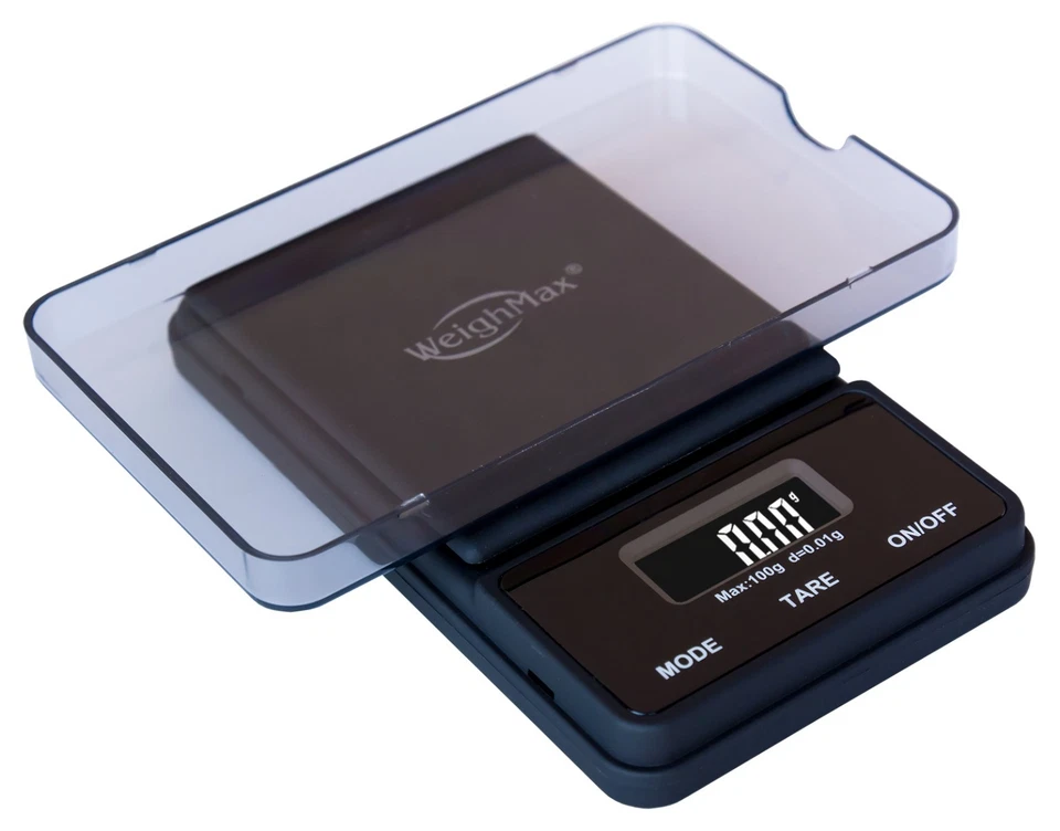 Báscula de bolsillo digital Weighmax NJ100-BLACK Dream Series, 100 por 0,01 g, negra Foto 2 de 4
