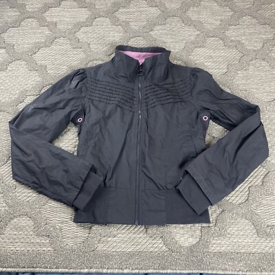 Vans Off The Wall Jacket Windbreaker Womens Medium Pink Gray
