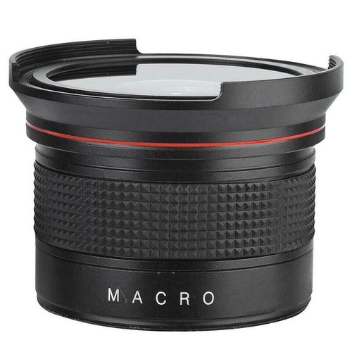 Black 58mm 0.35X Fisheye Camera Lens Wide Angle For Canon Rebel T7 EOS 80D 70D - Picture 4 of 12