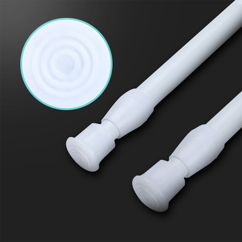 2Pcs Heavy Duty Steel Adjustable Tension Curtain Rod Spring Curtain Pole 24"-44" - Picture 2 of 19