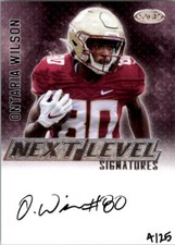 2023 SAGE HIT Next Level Signatures Silver #NLSOW Ontaria Wilson Auto /25 NM-MT