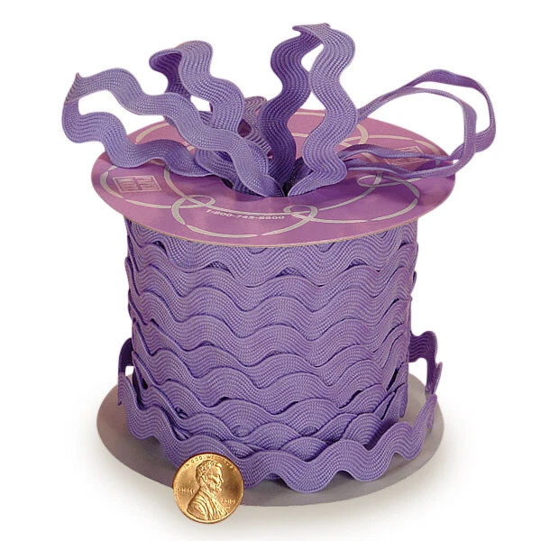 11mm X 25 yd spool RIC RAC TRIM Easter 25 yds party favor decor LAVENDER ribbon - Image 1 of 1