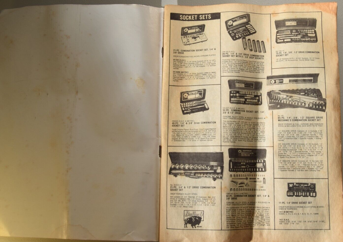 1980s Professional Tools Catalog Buffalo Guardian Power Tab Merchandise