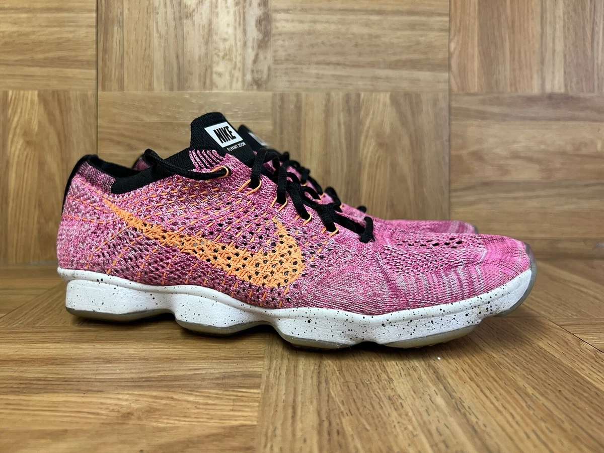 Kommunikationsnetværk tusind Latter RARE🔥 Nike Flyknit Zoom Fit Trainer Pink Pow Cactus Sz 8.5 Women&#039;s  698616-602 | eBay