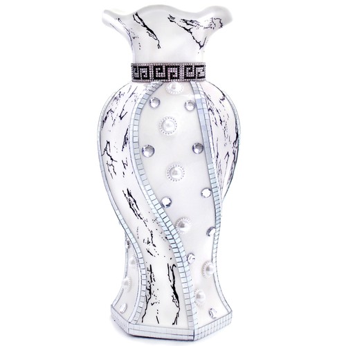 Silver Vases Home Decor,Modern Ceramic Decorative Flower Vase,,Decor Vases - 第 1/7 張圖片