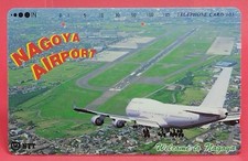 Nagoya Airport Telephone Card Phone Cards Used Japan Japanese Airplane NTT