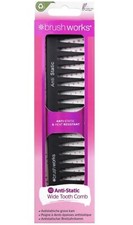 Image of Brushworks Anti-Static Wide Tooth Comb Deranged Damp Hair Minimising Hair Damage