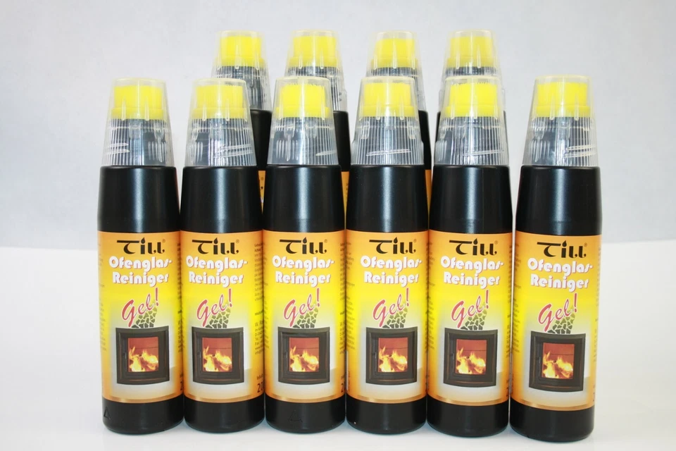 Till Glasreiniger Scheibenreiniger Kaminreiniger Gel mit Bürste für Kamine Öfen