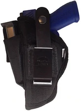 Hip Holster | Size 3 | Pro-Tech Black Nylon Gun Holster | Ambidextrous | WSB-3