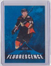 2019-20 UD SERIES 2 FLUORESCENCE BLUE PARALLEL /50 MAX JONES #F-5 ANAHEIM DUCKS