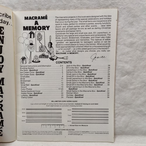 1980 Vtg MACRAME A MEMORY Patterns Quality Craft Instructions Pat Depke PD-1102 - Picture 18 of 24