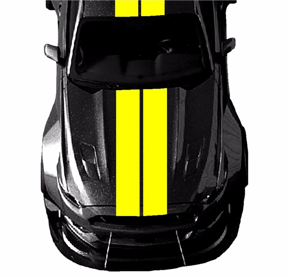 Виниловая наклейка 10 дюймов с двойным центром спортивные ГОНОЧНЫЕ ПОЛОСЫ (подходит для Ford MUSTANG Shelby) - Изображение 4 из 4