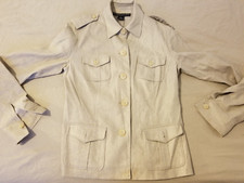 Womens Polo Ralph Lauren Linen Jacket 8 Khaki