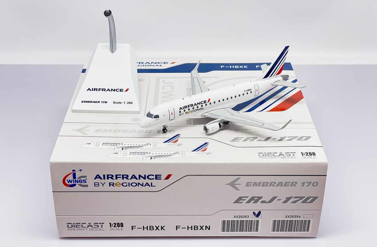 エールフランス・リージョナル ERJ-170LR F-HBXK 1/200 Jcwings Air France Regional Embraer ERJ-170LR F-HBXK 1/200 XX20353