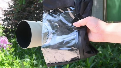 JJC Rainproof Cover Raincoat for SONY CANON NIKON PENTAX FUJIFILM OLYMPUS CAMERA - Video 1 of 1