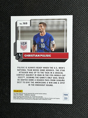 CHRISTIAN PULISIC 2022-23 Panini Donruss Soccer Silver Foil Flash