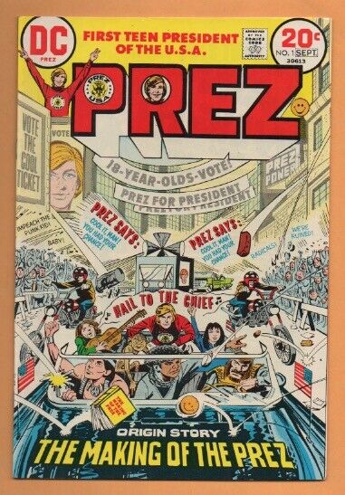 Prez #1 1973 DC Comics Joe Simon NM 