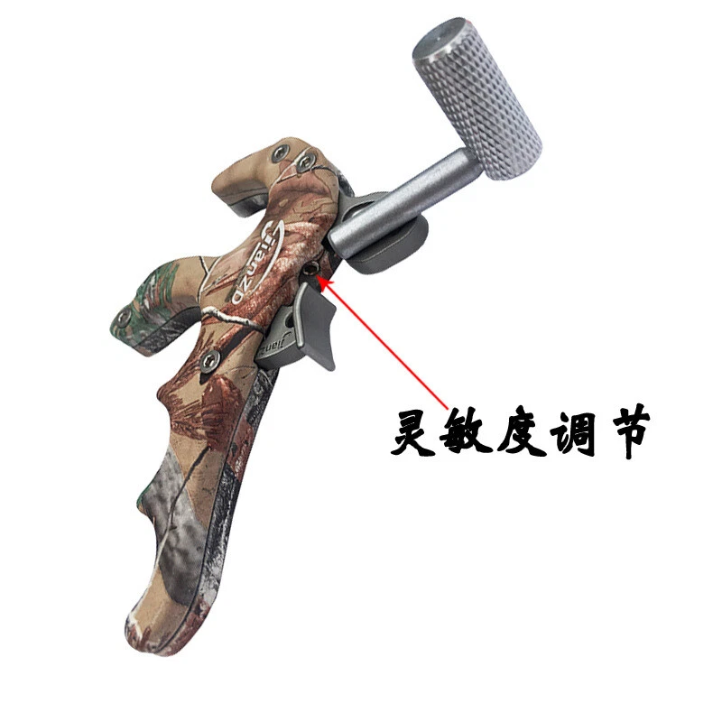 Compound Bow Hunt 4 Finger Archery Release Aids Thumb Trigger & D-Loop Ring - Image 3 of 4