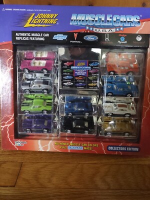 Vintage 1995 Johnny Lightning Muscle Car USA Collectors Edition 10 Car Set. New