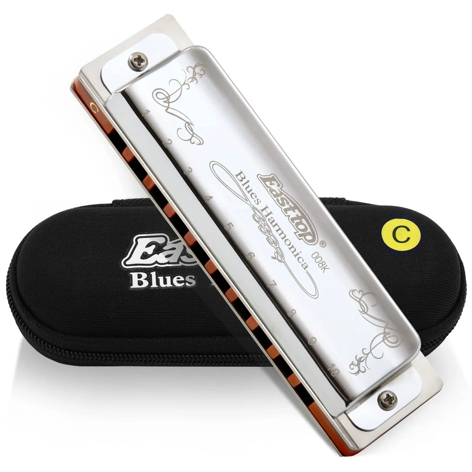 EASTTOP harmonica diatonic key of C 10Holes 20Tone Blues Diatonic Mouth Organ US - Image 2 of 4