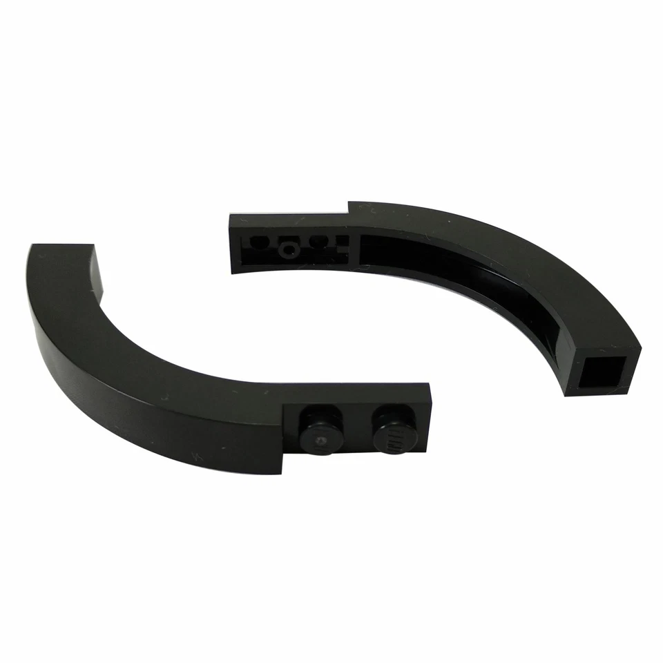 2 NEUE LEGO Arch 1 x 6 x 3 1/3 Curved Top Schwarz