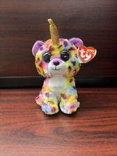 TY Beanie Boos Giselle Leopard Unicorn 6”  with Tag