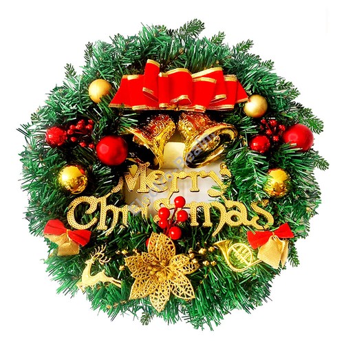 40cm Christmas Wreath Xmas Garland Decoration Front Door Hanging Light Australia - Picture 11 of 17