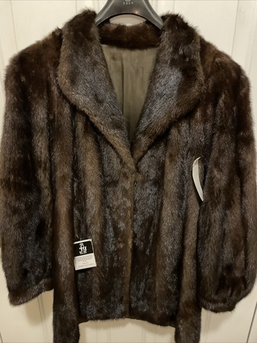 Cappotto donna visone mogano - Foto 2 di 17