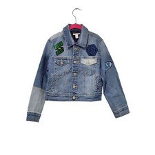 Cat Jack Girls Denim Jacket Size 6/7 Color Blue